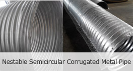 The main performance parameters of the corrugated steel culvert pipe
